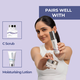 Neutriderm Copper Activator displayed with complementary products: C Scrub and Moisturising Lotion.