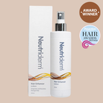 Neutriderm Hair Enhancer Lotion, 250ml, with packageing displayed and featuring the Prevention Healthy Hair Awards Winner badge for hair enhancement.